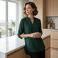 📢📢35% OFF !! ⏰Women's Geometric Print V-Neck Blouse