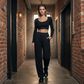 📢📢40% OFF !! ⏰Women's Casual Crop Top & Wide Leg Pants Set