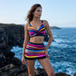 📢📢40% OFF !! ⏰Women's Striped Two-Piece Swimsuit