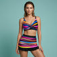 📢📢40% OFF !! ⏰Women's Striped Two-Piece Swimsuit