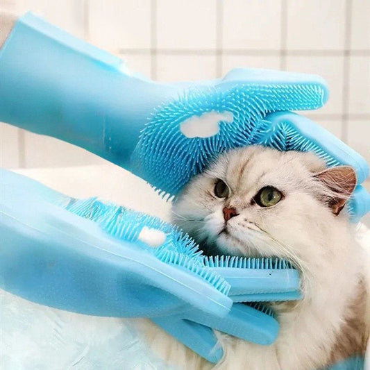 📢📢35% OFF !! ⏰Pet Grooming Massage Five-Finger Gloves