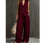 📢📢35% OFF !! ⏰1Women's Sleeveless Vest & Pants 2-Piece Set