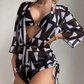📢📢50% OFF !! ⏰Waist-Tie Long Sleeve Beach Swimwear