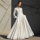 📢📢35% OFF !! ⏰Elegant Pleated White High-Neck Maxi Dress