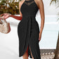 📢📢40% OFF !! ⏰Sleeveless Irregular Halter Dress For Women