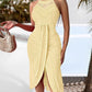 📢📢40% OFF !! ⏰Sleeveless Irregular Halter Dress For Women