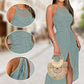 📢📢40% OFF !! ⏰Sleeveless Irregular Halter Dress For Women