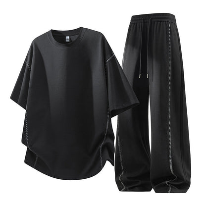 📢📢40% OFF !! ⏰Men's Casual Crew Neck T-Shirt & Pants Set