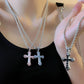 📢📢50% OFF !! ⏰Hip Hop Iced Out Cross Necklace