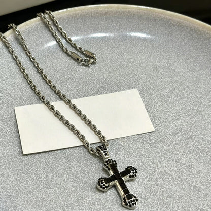 📢📢50% OFF !! ⏰Hip Hop Iced Out Cross Necklace