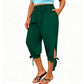 📢📢40% OFF !! ⏰Women's Casual Elastic Waistband Capri Pants