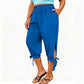 📢📢40% OFF !! ⏰Women's Casual Elastic Waistband Capri Pants