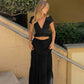 📢📢40% OFF !! ⏰Elegant Lace V-Neck Top & Maxi Skirt Set