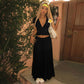 📢📢40% OFF !! ⏰Elegant Lace V-Neck Top & Maxi Skirt Set