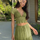 📢📢40% OFF !! ⏰Elegant Lace V-Neck Top & Maxi Skirt Set