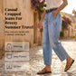 📢📢40% OFF !! ⏰Women's High Waisted Cropped Barrel Jeans