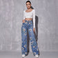 📢📢40% OFF !! ⏰Women's Floral Print Straight-Leg Jeans