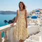 📢📢35% OFF !! ⏰Women's Floral Print Sleeveless Maxi Dress with Pockets
