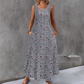 📢📢35% OFF !! ⏰Women's Floral Print Sleeveless Maxi Dress with Pockets
