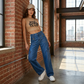 📢📢35% OFF !! ⏰High-Waist Denim Cargo Wide-Leg Pants