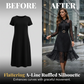 📢📢40% OFF !! ⏰Elegant Polka Dot Tie-Neck Midi Dress 