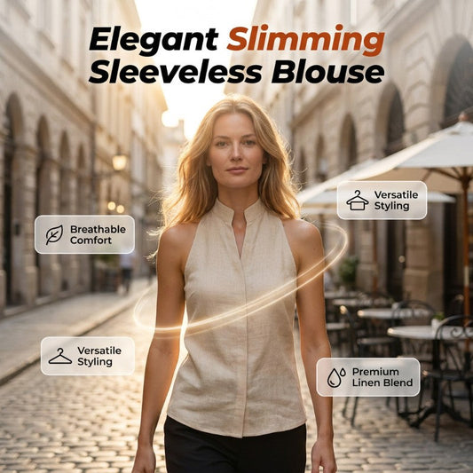 📢📢40% OFF !! ⏰Summer Sleeveless Stand Collar V-Neck Top