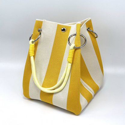 📢📢50% OFF !! ⏰Striped Knit Bucket Handbag