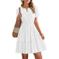 📢📢40% OFF !! ⏰Women's Short Sleeve Tiered Mini Dress