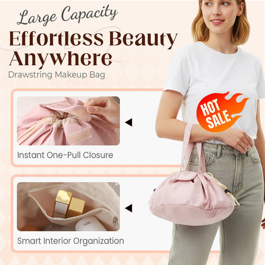 📢📢50% OFF !! ⏰Large Capacity Drawstring Makeup Bag