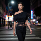 📢📢50% OFF !! ⏰Women's One-Shoulder Lace Patchwork Top