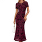 📢📢40% OFF !! ⏰Women's Floral Mesh Mermaid Midi Dress