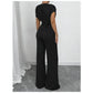 📢📢40% OFF !! ⏰Elegant Asymmetrical Neckline Polka Dot Jumpsuit