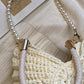 📢📢40% OFF !! ⏰Knitted Seashell Tote Bag with Pearl Strap