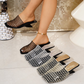 📢📢40% OFF !! ⏰Chic Square Toe Slip-On Sandals
