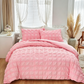 📢📢40% OFF !! ⏰3-Piece Pintuck Textured Duvet Cover Set