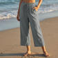 📢📢50% OFF !! ⏰Women's Casual Drawstring Waist Capri Pants