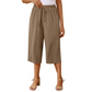📢📢50% OFF !! ⏰Women's Casual Drawstring Waist Capri Pants