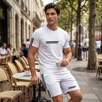 📢📢40% OFF !! ⏰Men's Summer T-Shirt & Shorts Set