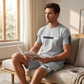 📢📢40% OFF !! ⏰Men's Summer T-Shirt & Shorts Set