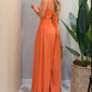 📢📢50% OFF !! ⏰Sleeveless Cutout Wide-Leg Jumpsuit with Back Tie