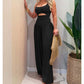 📢📢50% OFF !! ⏰Sleeveless Cutout Wide-Leg Jumpsuit with Back Tie