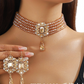 📢📢50% OFF !! ⏰Luxury Crystal Choker & Earring Set