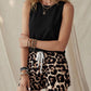 📢📢50% OFF !! ⏰Women's Casual Tank Top & Leopard Print Shorts