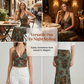 📢📢40% OFF !! ⏰Bohemian Floral Print Halter and Maxi Skirt Co-ord Set