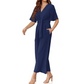 📢📢35% OFF !! ⏰Women's Elegant V-Neck Wide Leg Waist Tie Jumpsuit