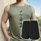 Men's Summer Athletic Quick-Drying Thin Tank Top & Loose-Fit Shorts Two-Piece Suit