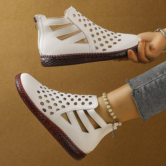 📢📢40% OFF !! ⏰Women's Breathable Hollow-Out Flat Shoes