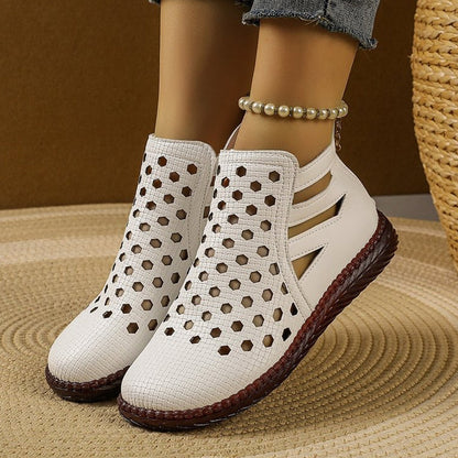 📢📢40% OFF !! ⏰Women's Breathable Hollow-Out Flat Shoes