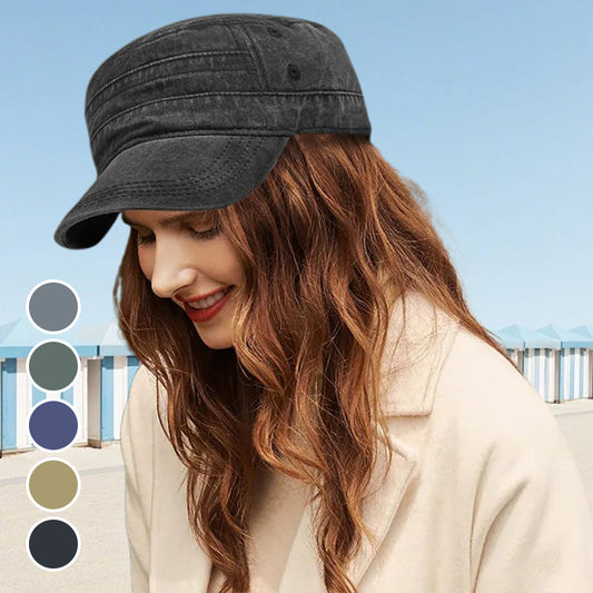 📢📢50% OFF !! ⏰Fashionable Comfortable and Breathable Flat-Top Cap