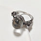 Gothic Crystal Ball Hand Ring